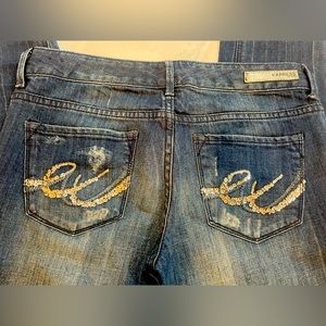 Express flying E, low rise jeans, sz 6